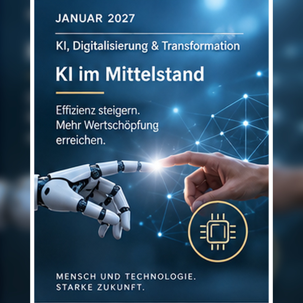 Eine Roboterhand trifft mit dem Zeigefinger auf den Zeigefinger einen Menschenhand